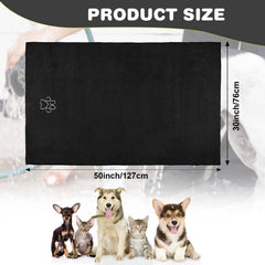 Chumia large-size dog towel dries bigger breeds efficiently after baths.