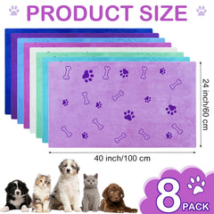 Chumia dog towels 40x24 inches provide full-body coverage for medium pets.