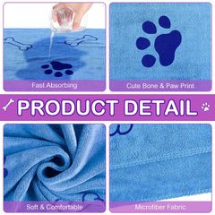 Chumia microfiber towels offer strong absorption to speed drying after baths.