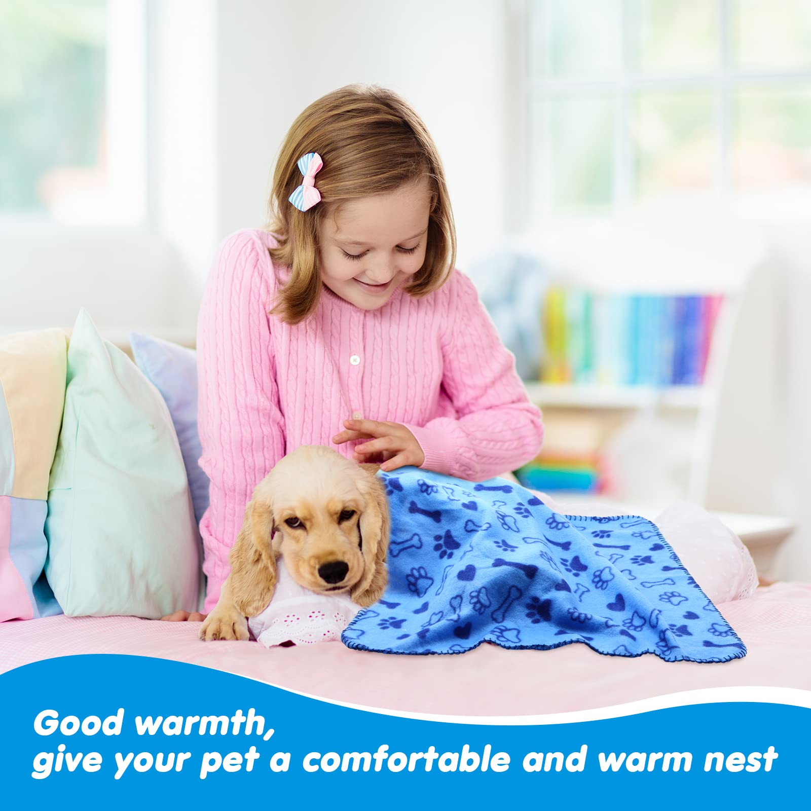 Chumia portable pet blanket rolled for travel and on the go comfort.