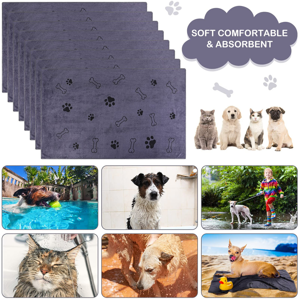 Chumia soft comfortable pet towel wrap after bath.