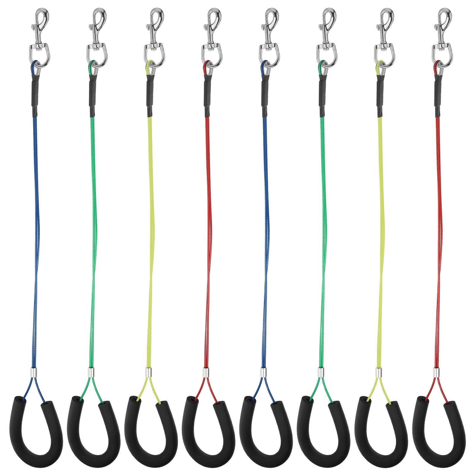 Chunful 8-pcs dog grooming loop set keeps pets secure during baths