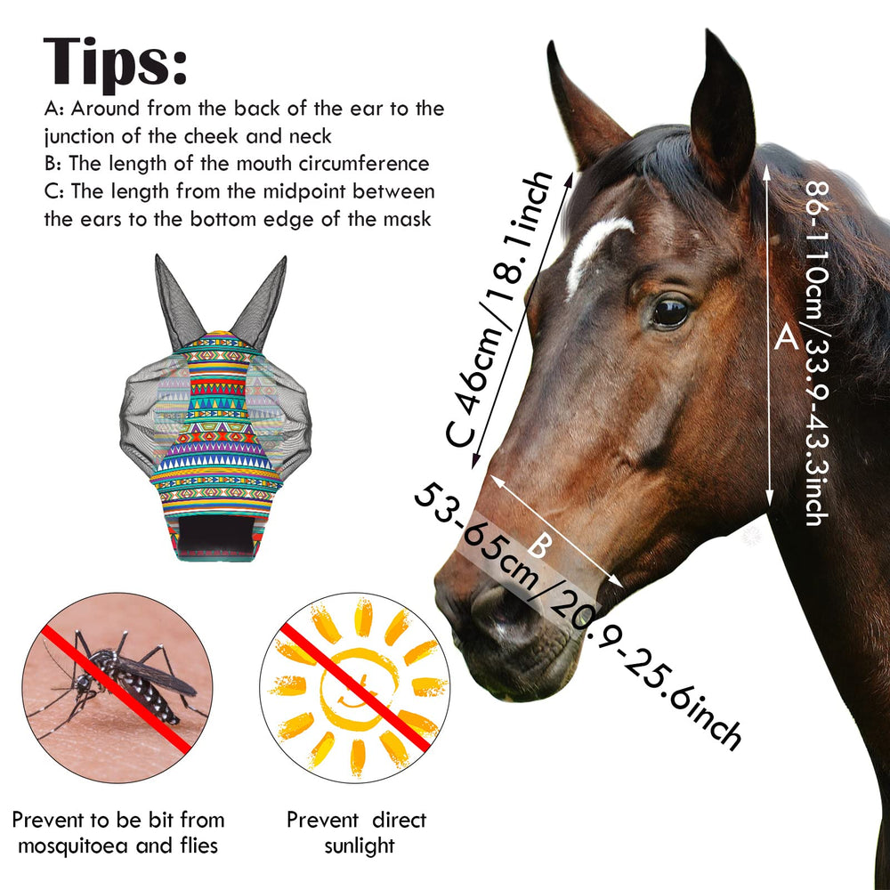 Chunful breathable mesh fabric keeps horses comfortable during long rides