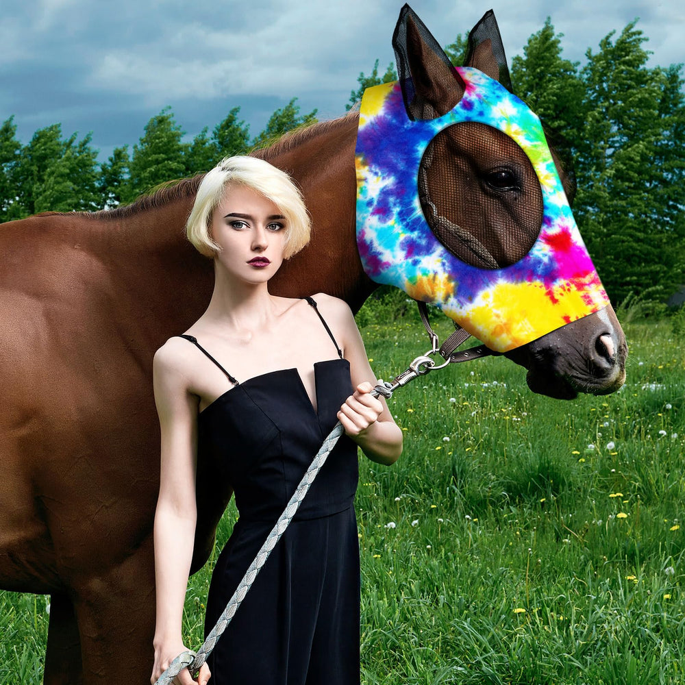 Chunful comfortable-fit horse face covering stays secure without restricting breathing.