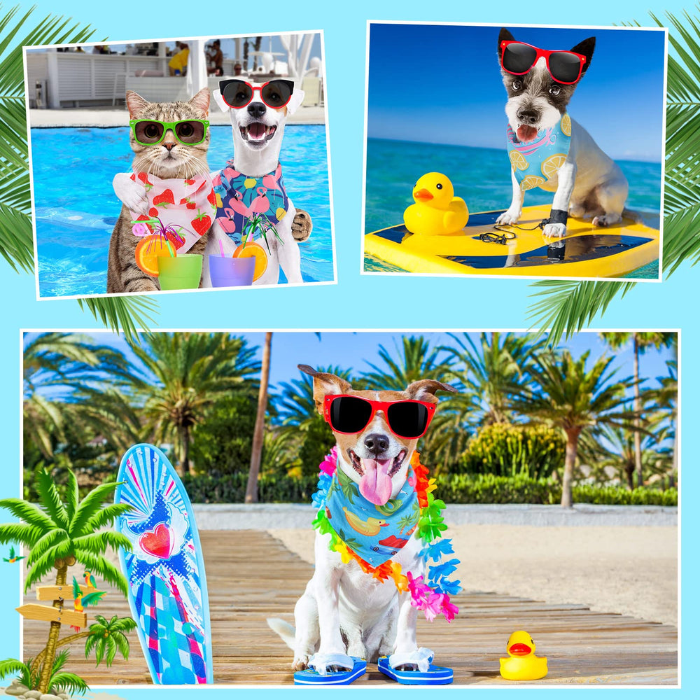 Chunful bulk 100pcs dog bandanas for versatile styling and sharing