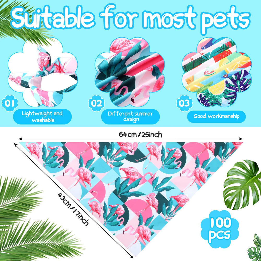 Chunful flamingo-design bandana adds playful charm to outings and pet photos