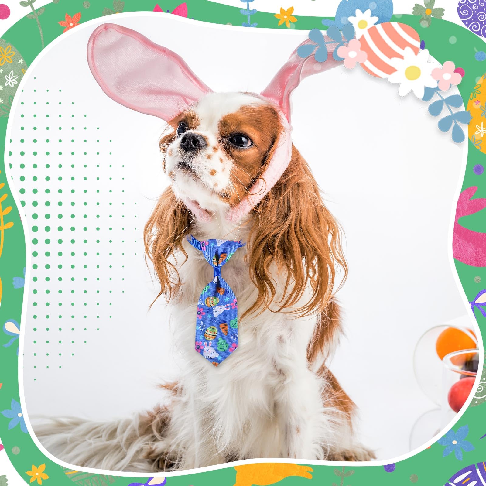 Chunful festival necktie—perfect for pet events and festive photos.