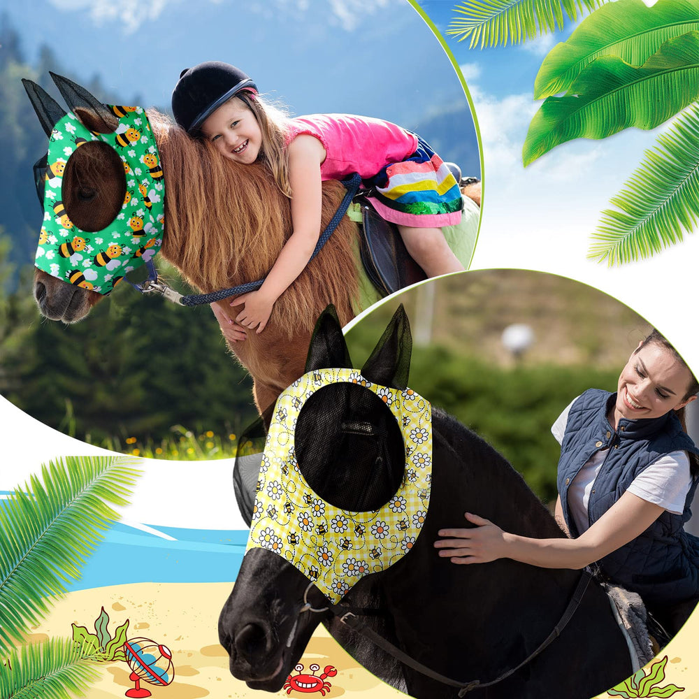 Chunful mesh fly mask offers clear vision and UV protection for outdoor sessions.