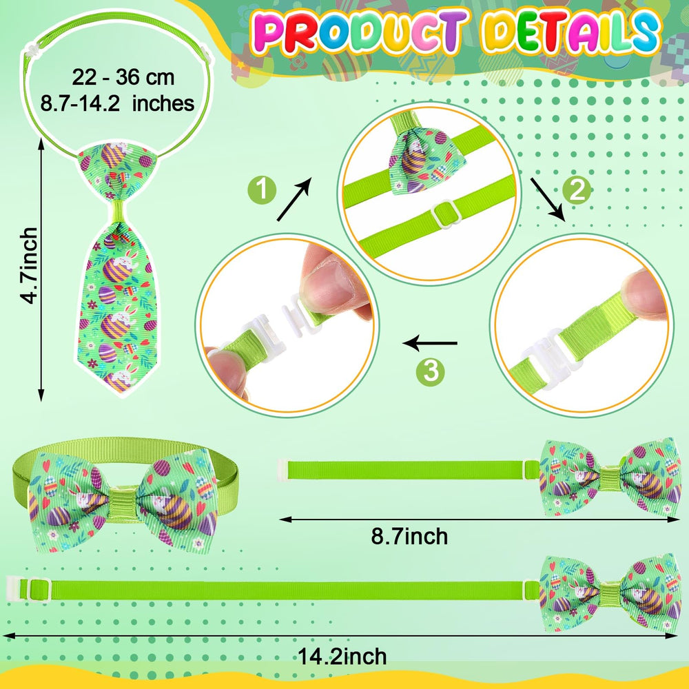 Chunful polyester dog bow tie—durable and easy to wash for grooming.