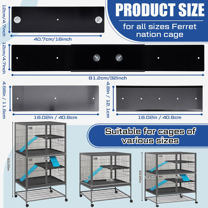 Chunful scatter guards for Critter Nation help contain bedding and litter