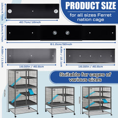 Chunful scatter guards for Critter Nation help contain bedding and litter