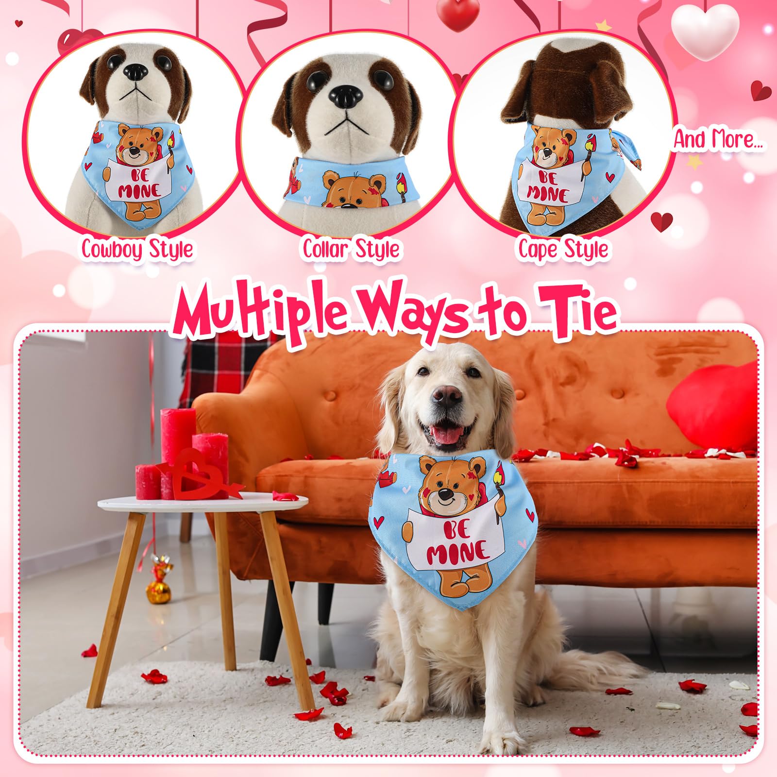 Chunful size-friendly bandana for most cats and dogs