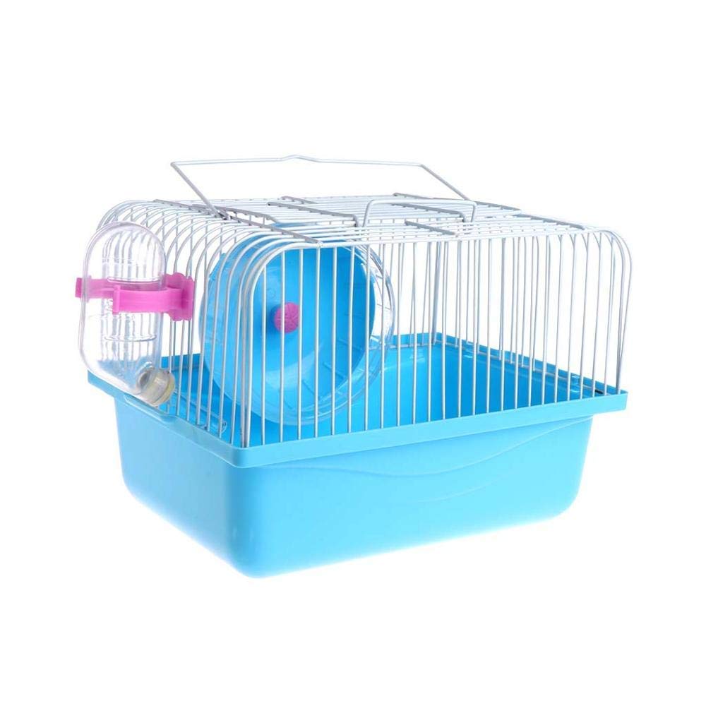 CHUQIANTONG hamster cage blue assembly shows portable, breathable design for small pets.