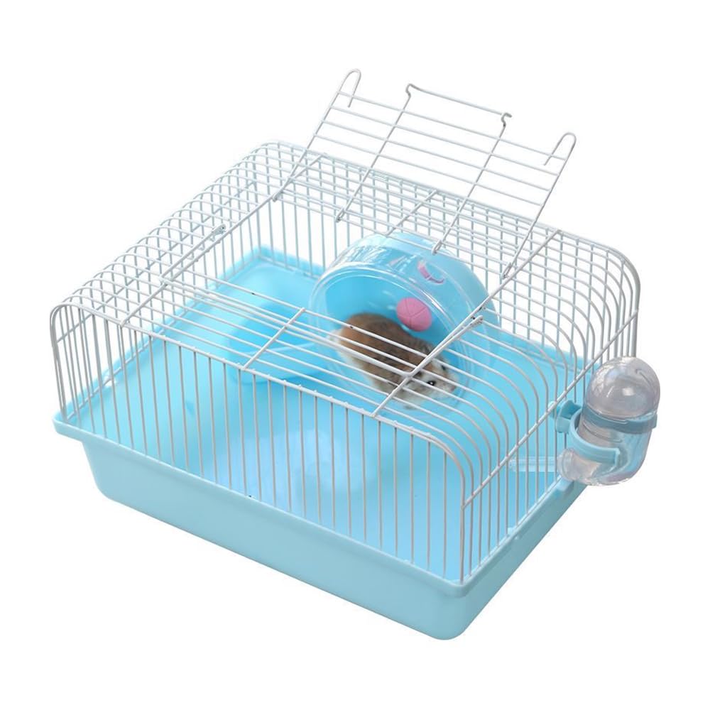 CHUQIANTONG hamster cage with running wheel promotes exercise and activity.