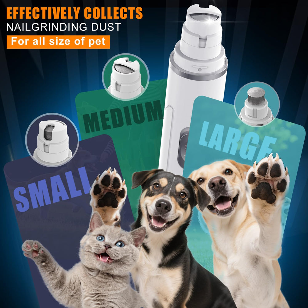Chwwen Dog Nail Grinder 2-Speed Switch, adaptable to different pet sizes.