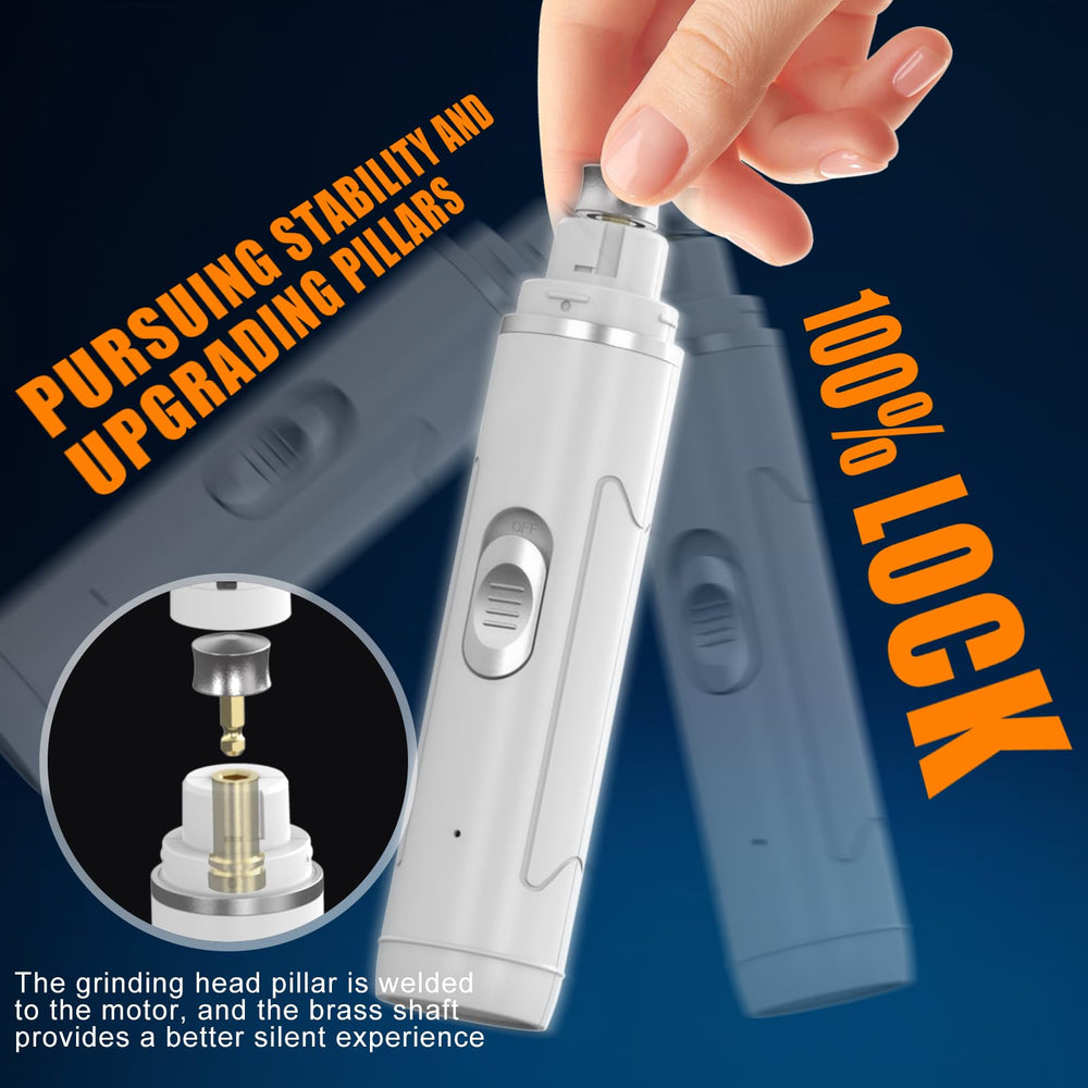 Chwwen Dog Nail Grinder Cordless Travel Case, ideal for trips.
