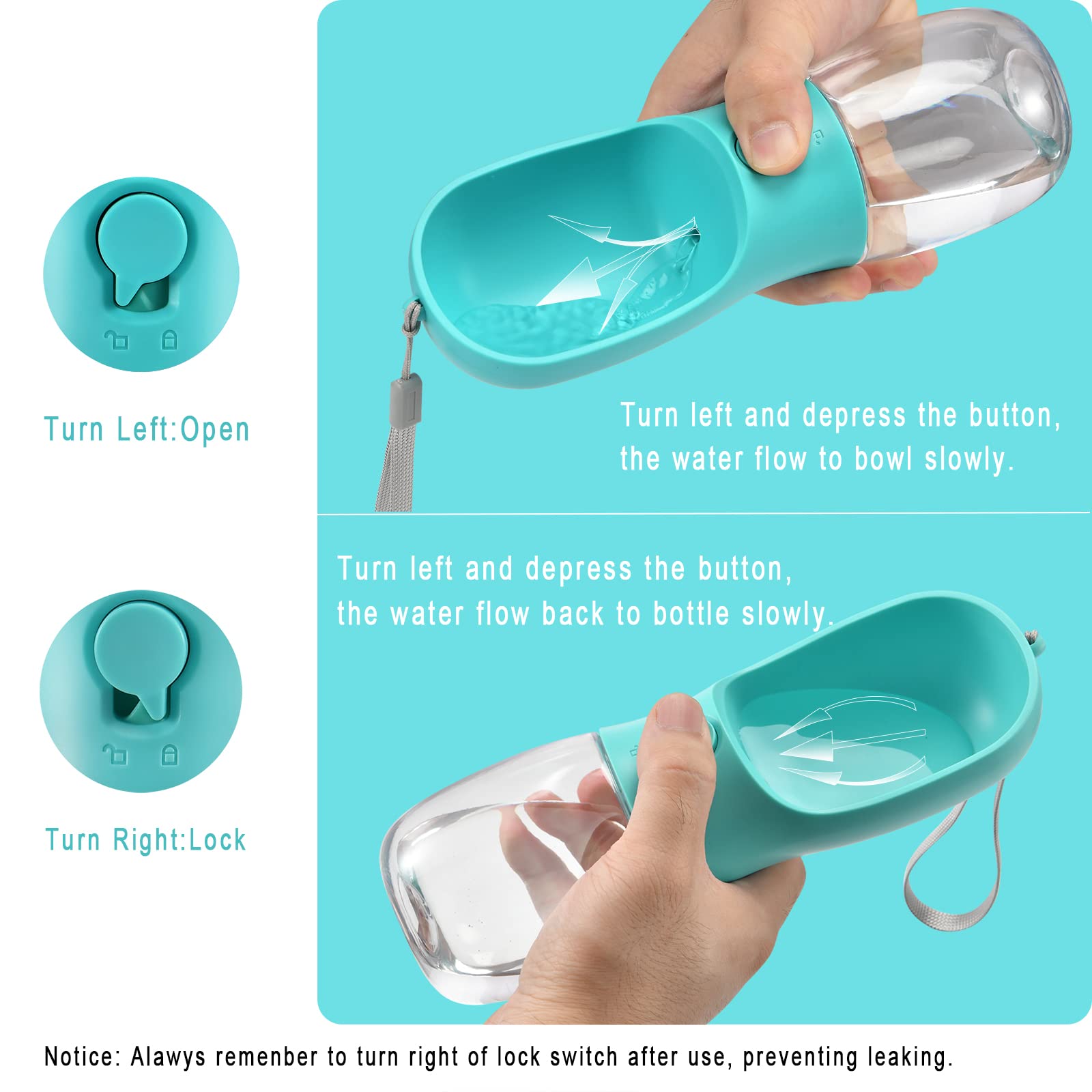 Cibaabo bowl with one-handed flow control for easy use.