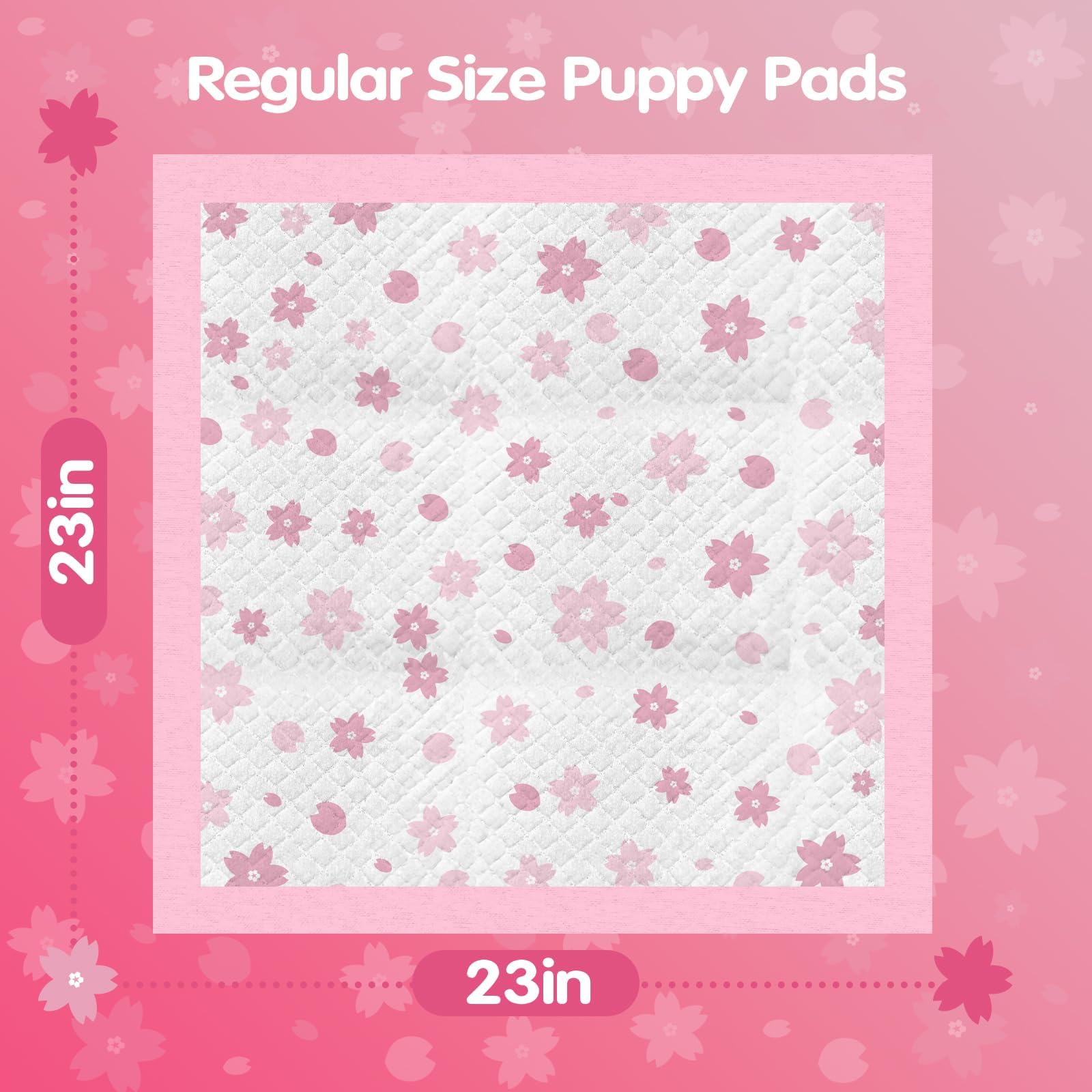 Cibaabo 23x23 inch pads cover training area for small breeds.