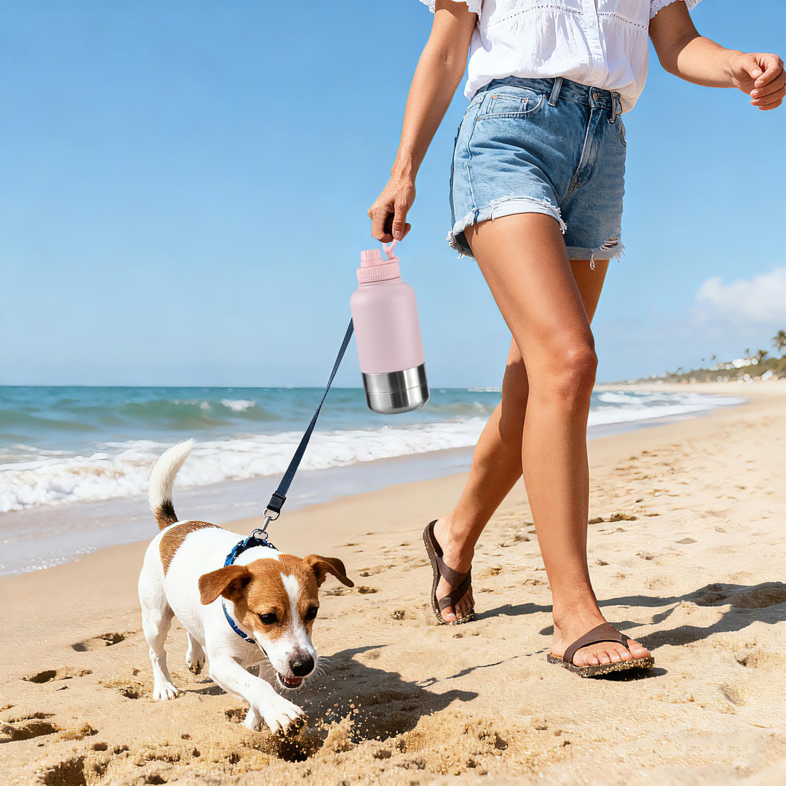 Cibaabo bowls fit small to medium dogs for easy water sharing