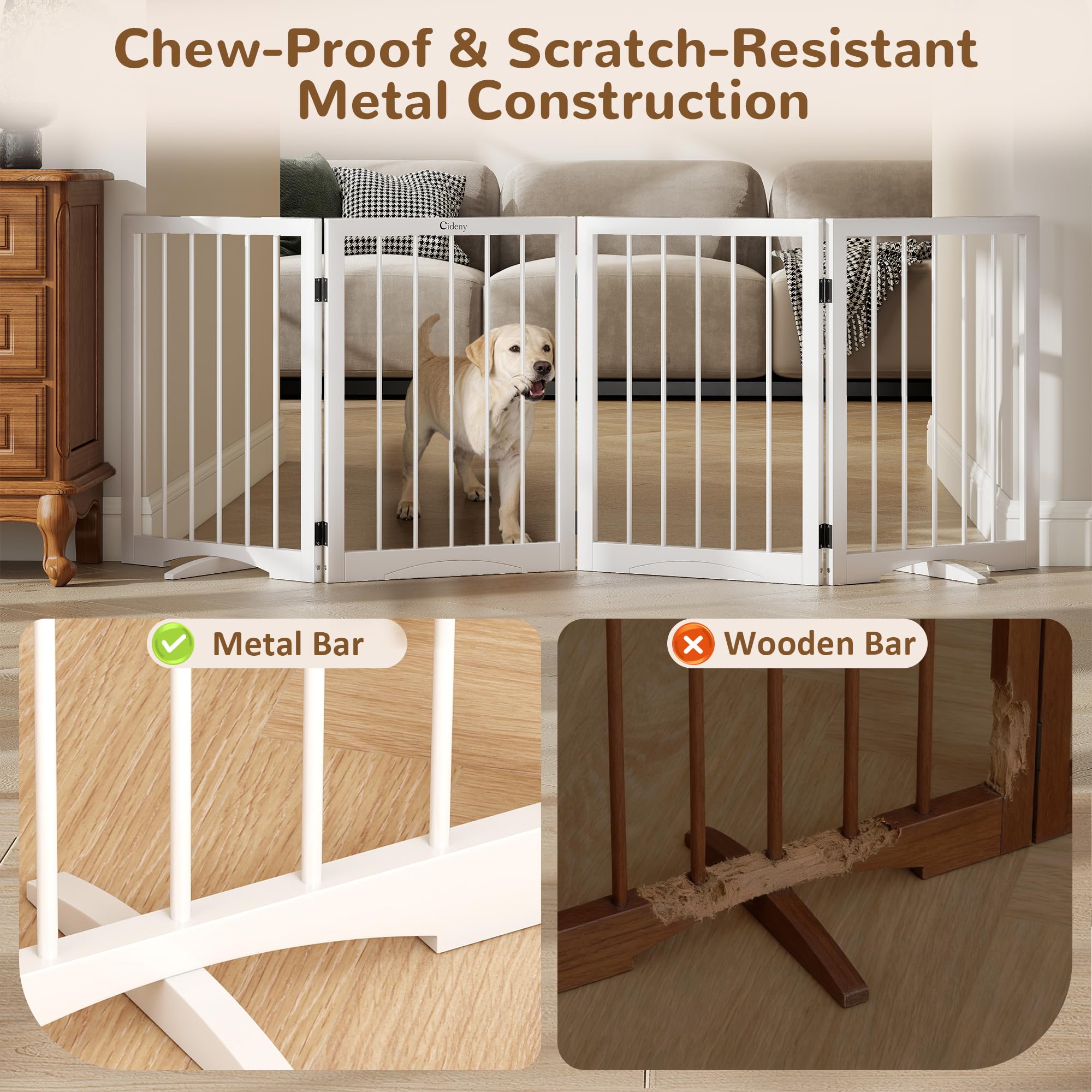 Cideny 360° feet provide stable support for stairs and hallways