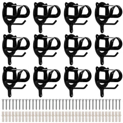 Cididu bridle rack wall mount with 12 hooks for organized tack room