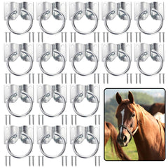 Cididu cross tie ring for horse, sturdy fastener for stalls and walls.
