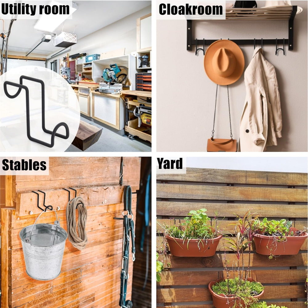 Cididu Indoor/Outdoor Tack Hook Storage is weather-resistant and organized.