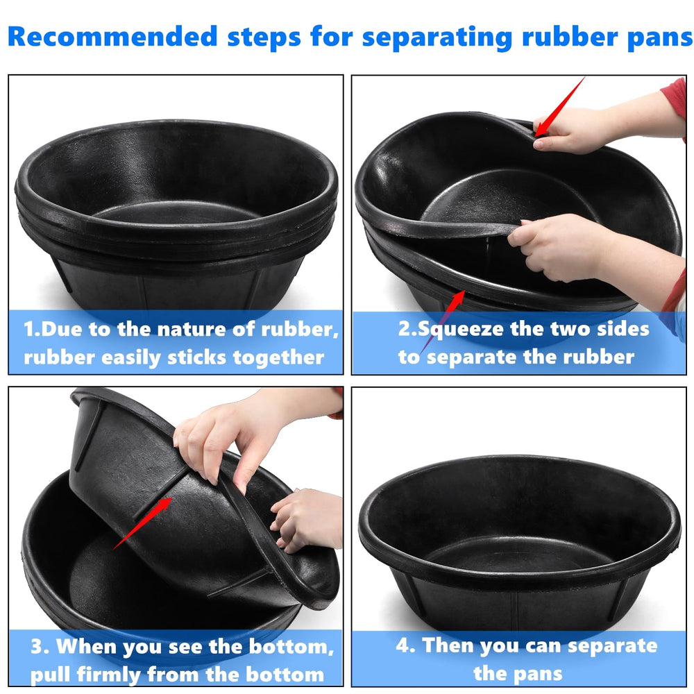 Cididu large-capacity rubber tub for farm use with various animals.