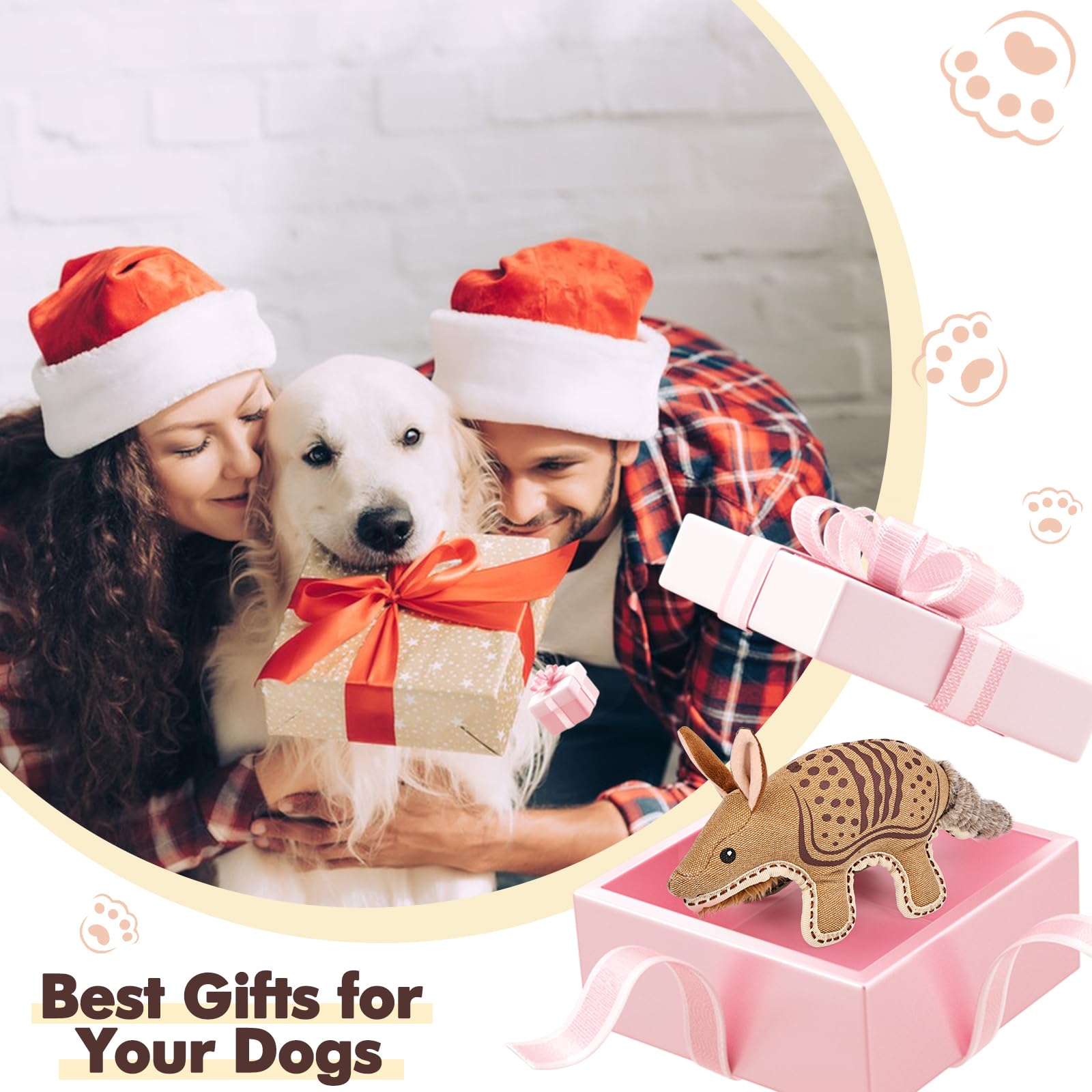 CIDIXCIDIX Armadillo toy birthday gift idea for dog lovers.