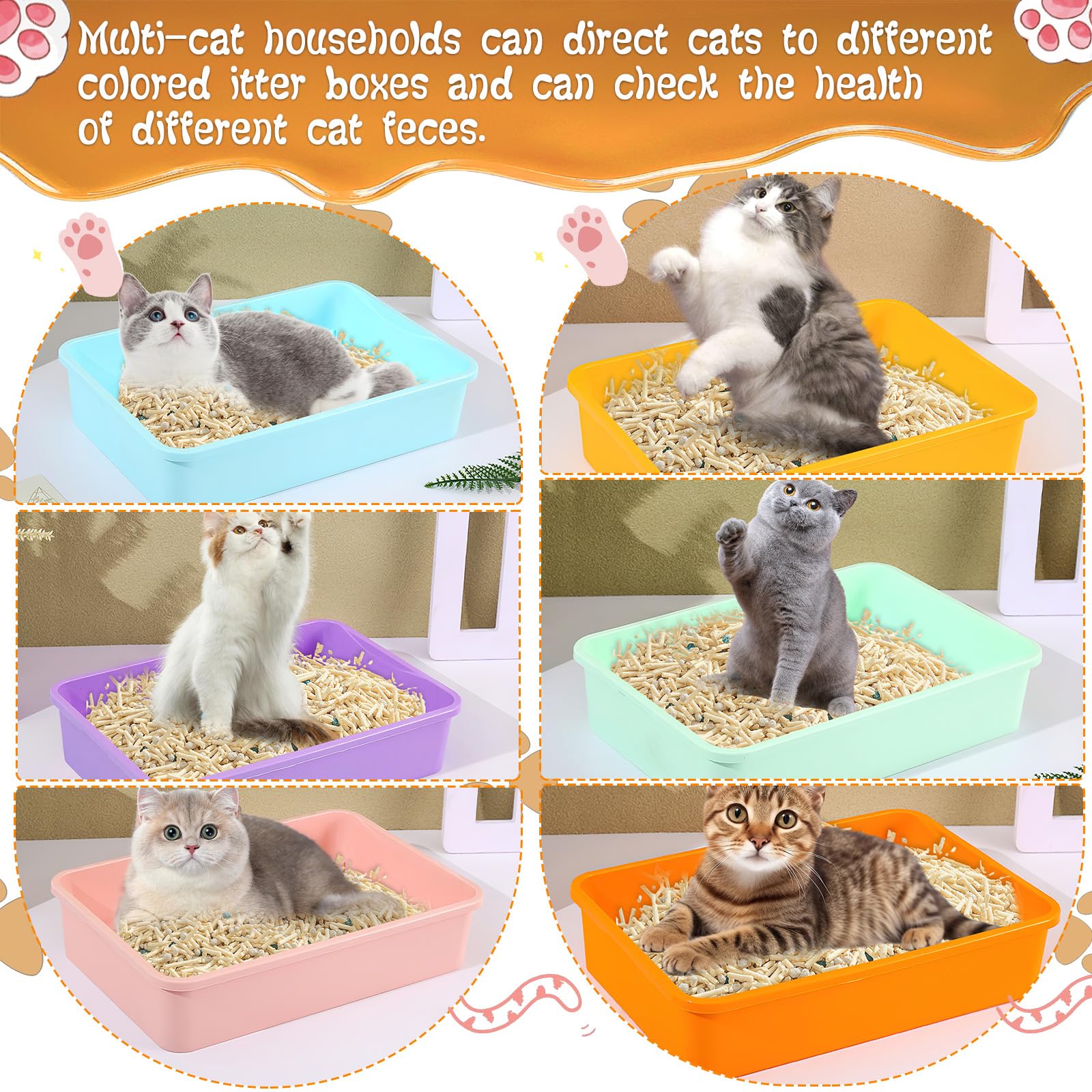 Multi-pet litter box setup by CIEOVO keeps habitats organized