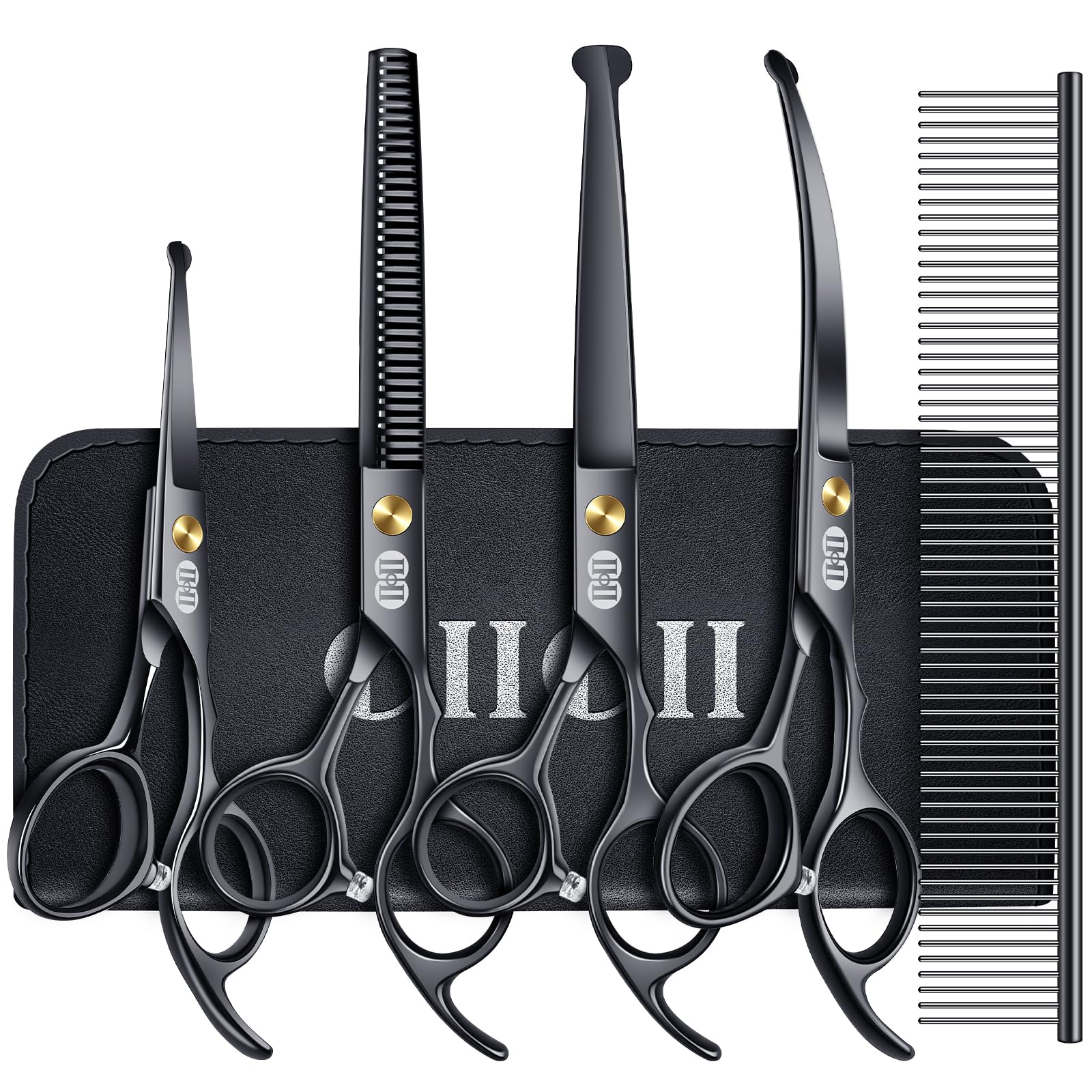 CIICII dog grooming scissors kit main set for precise at home grooming