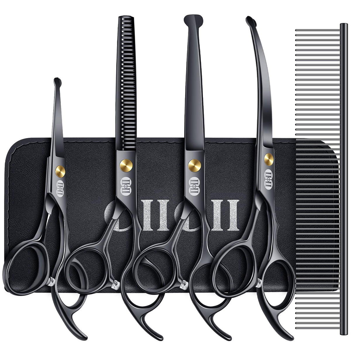 CIICII dog grooming scissors kit main set for precise at home grooming