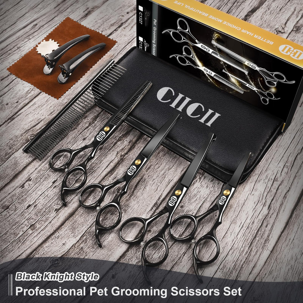 CIICII included accessories hair clips cleaning cloth scissor adjuster