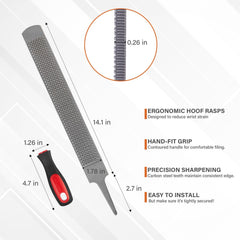 Ciltlurk carbon steel teeth stay sharp for easier hoof removal and smoother cuts.