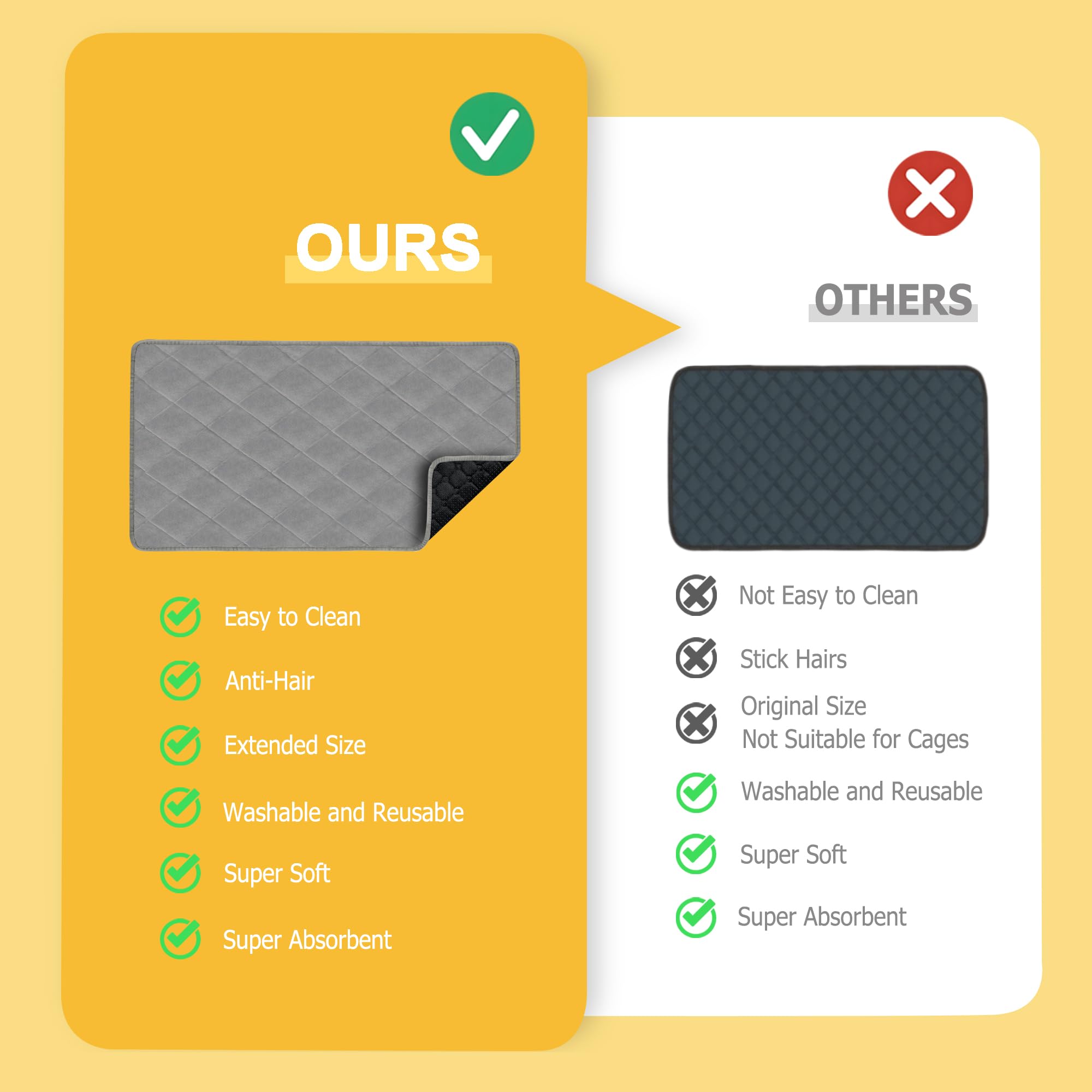 Cimiycob 2 pack liners with extended length to reduce shrinkage.
