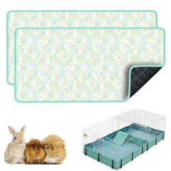 Cimiycob 24x49 inch guinea pig cage liner set in use for a clean, dry habitat