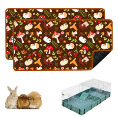Cimiycob guinea pig cage liner 24x49 2-pack provides hygienic bedding for small pets