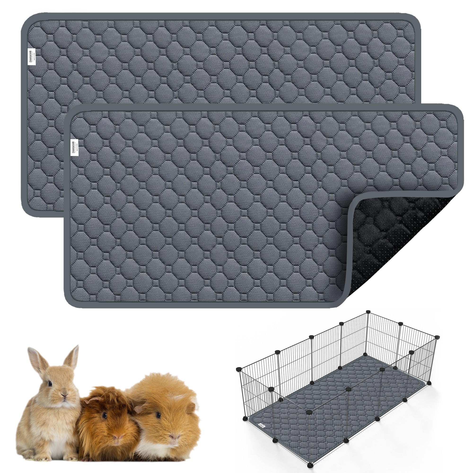 Cimiycob guinea pig cage liner, 59x31in pack, cozy and hygienic for small pets
