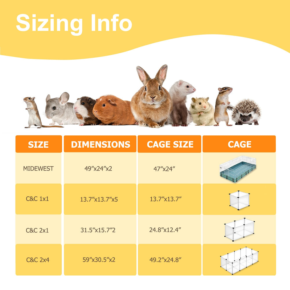 Designed to fit C&C 2x4 cages