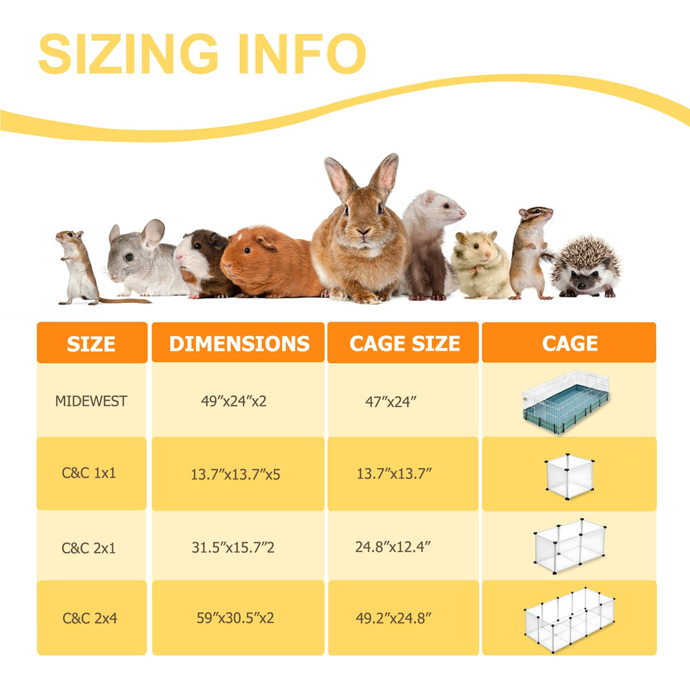 Cimiycob guinea pig cage liner is machine washable for reuse