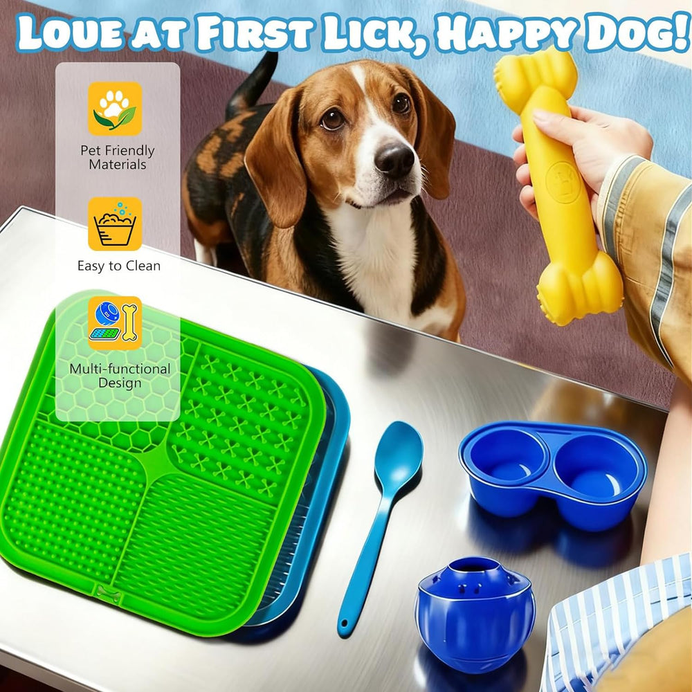 Cimolea enrichment spatula helps spread pastes evenly for mess-free licks.