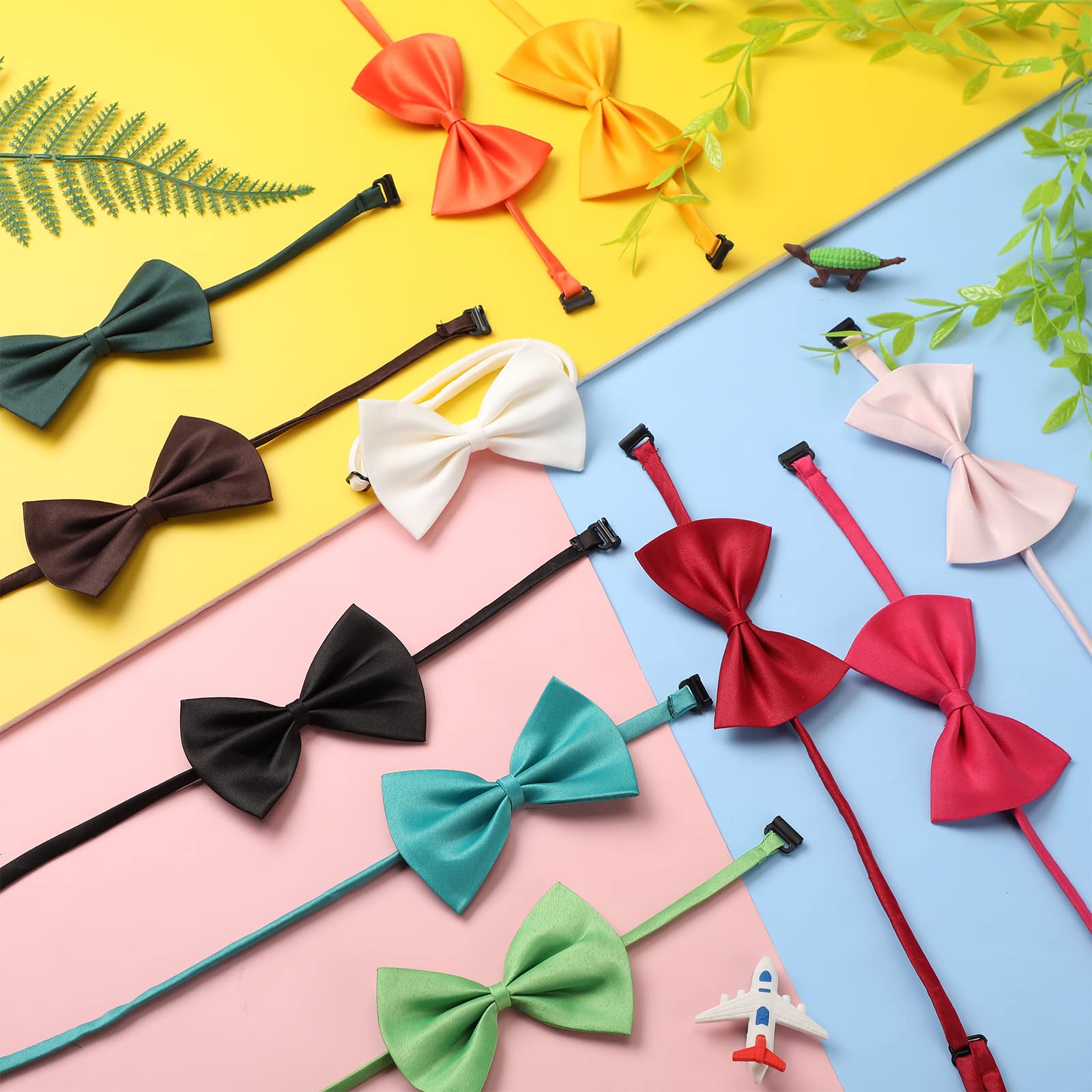 Cindeer colorful bow-tie collection enhances pet photos and events.
