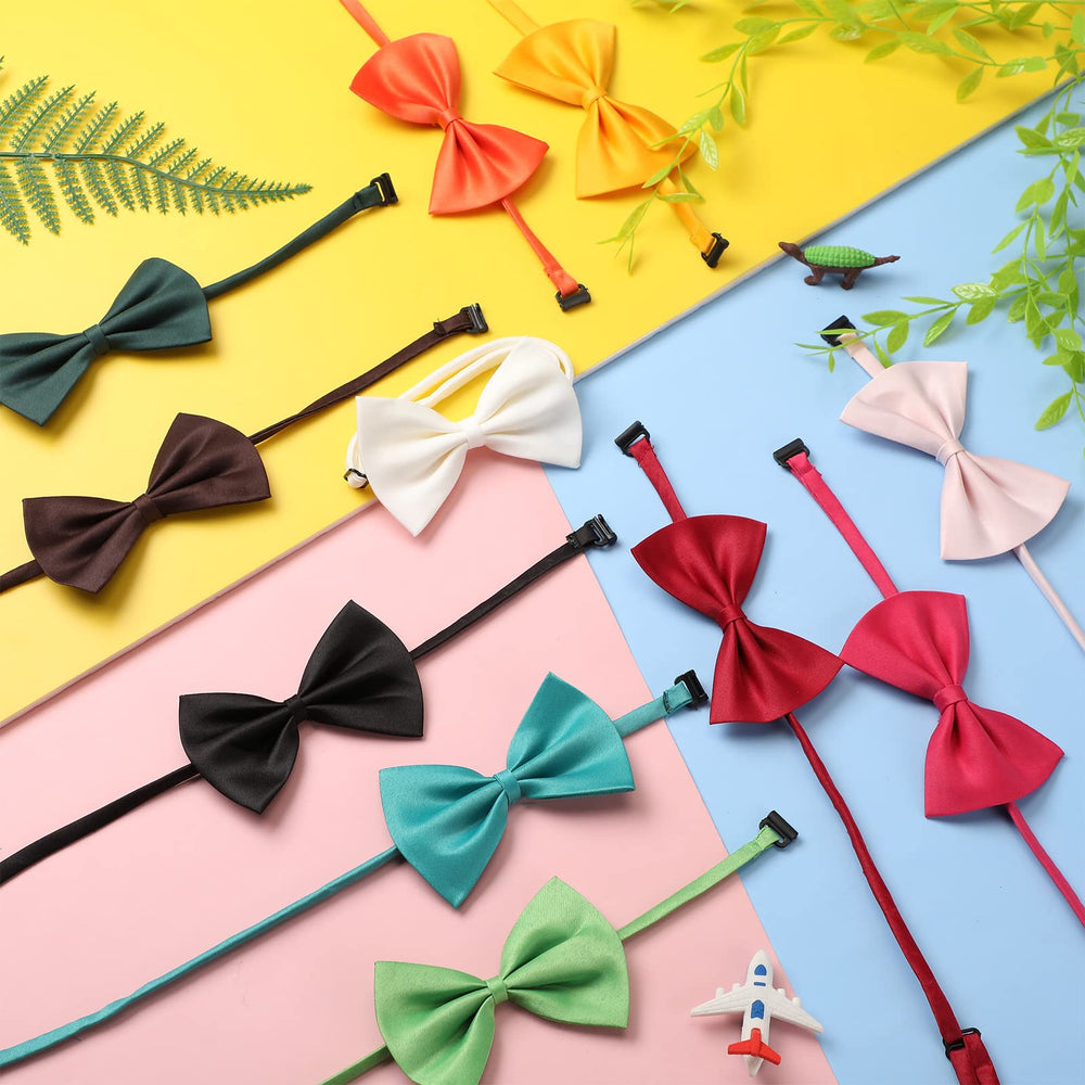 Cindeer colorful bow-tie collection enhances pet photos and events.