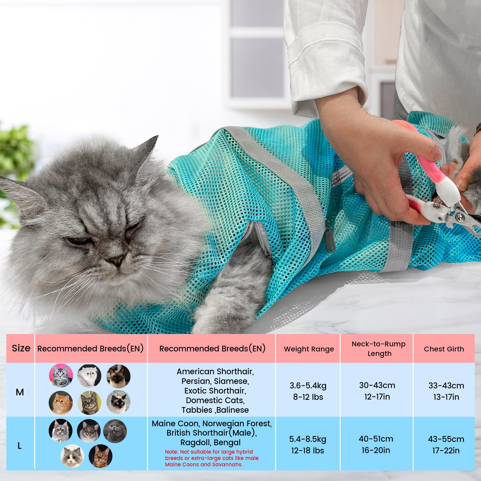 Cinf soft breathable mesh promotes airflow during baths.