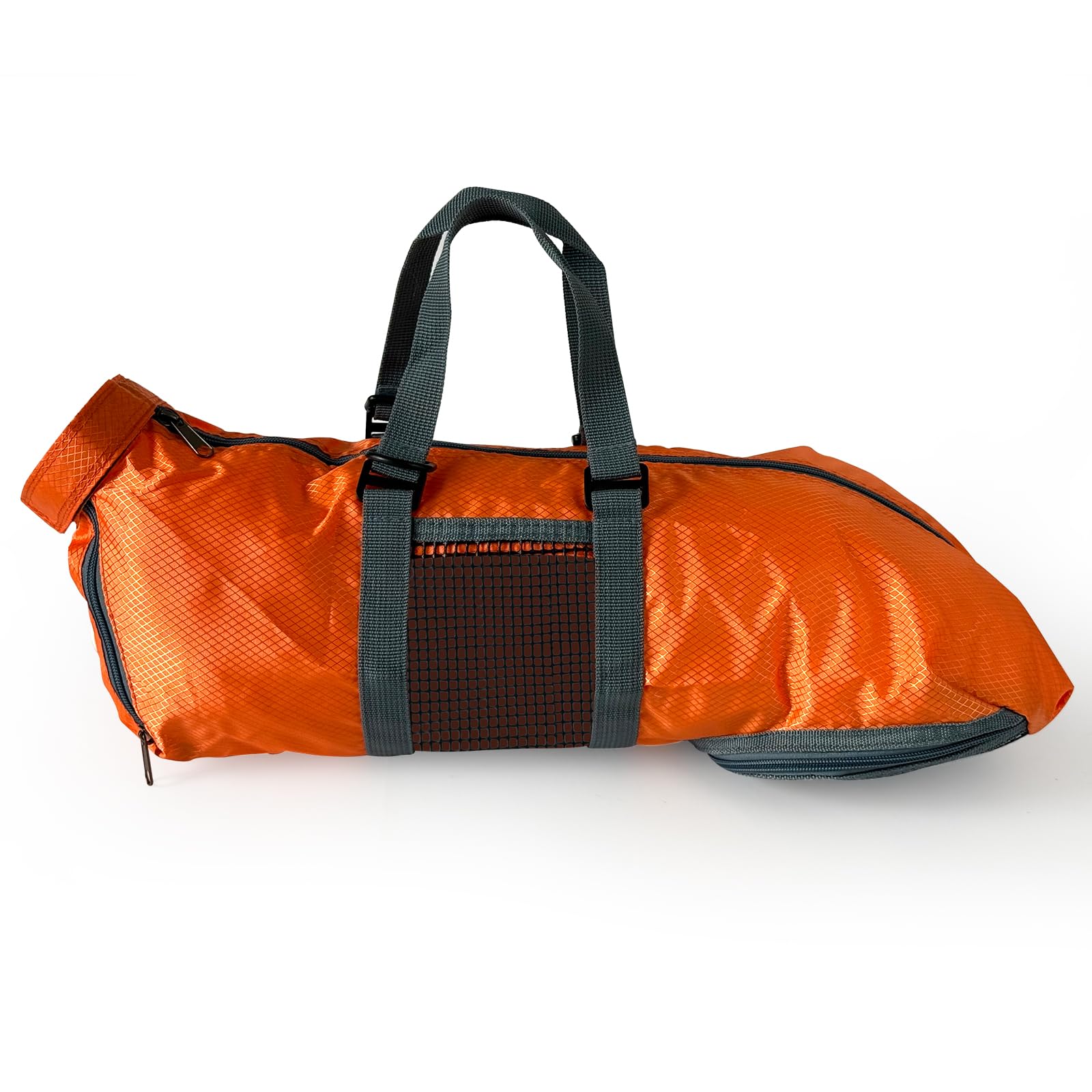 Cinf cat grooming bag orange color medium size displayed