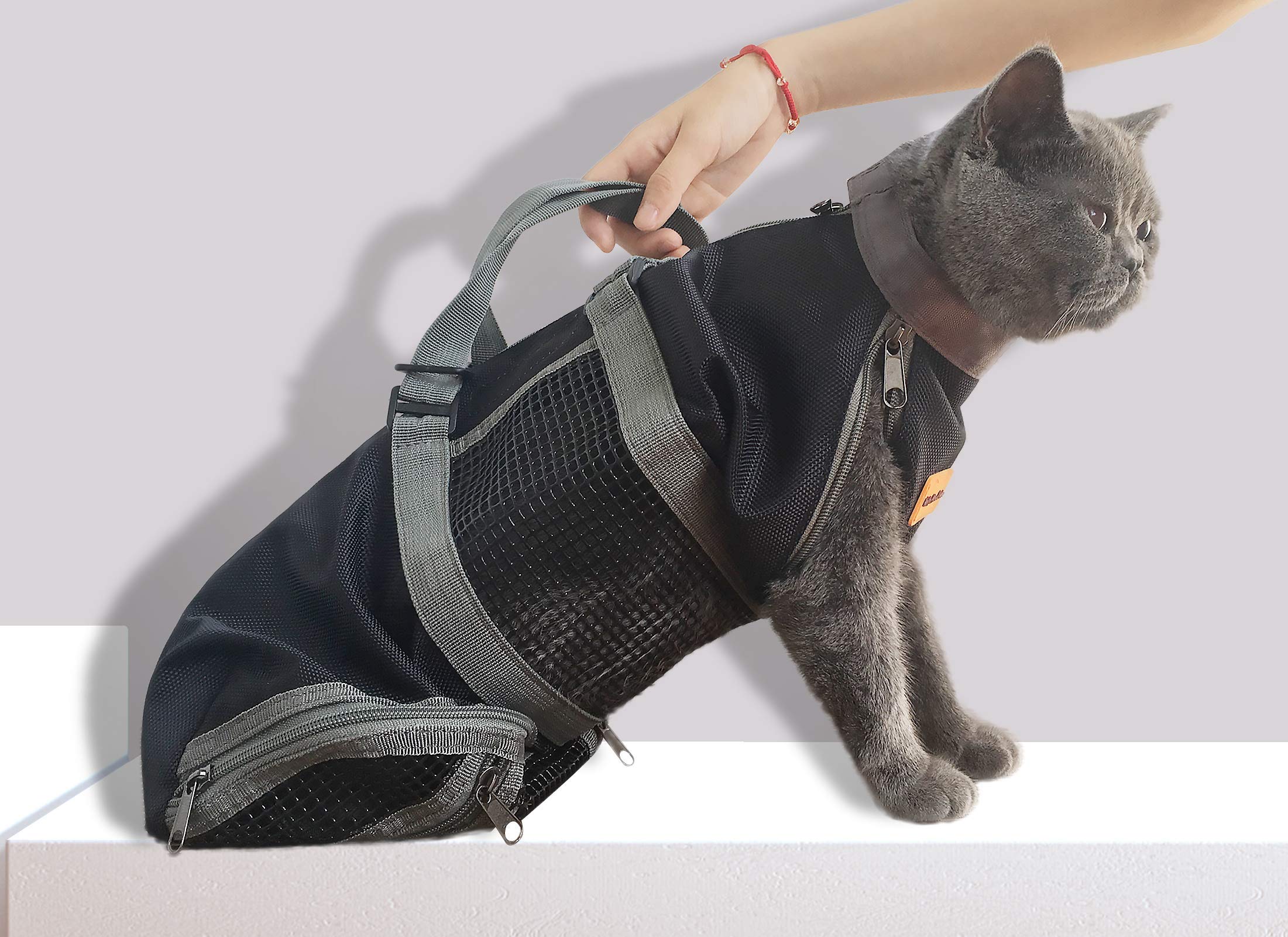 Cinf Cat Grooming Bag size chart helps choose the right fit.