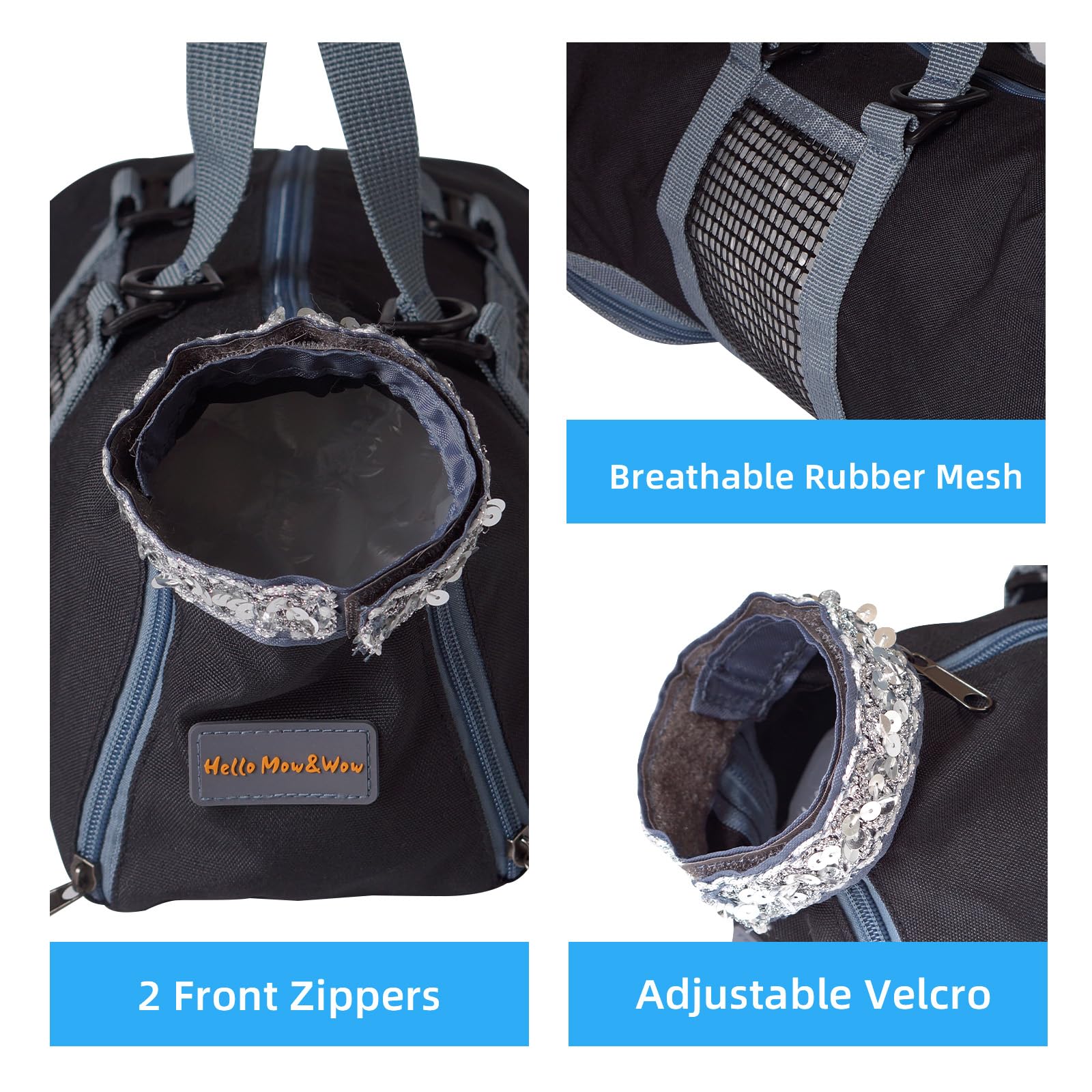 Cinf ventilated mesh design provides airflow during grooming