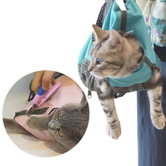 Cinf cat nail trimming access with front and rear zippers.