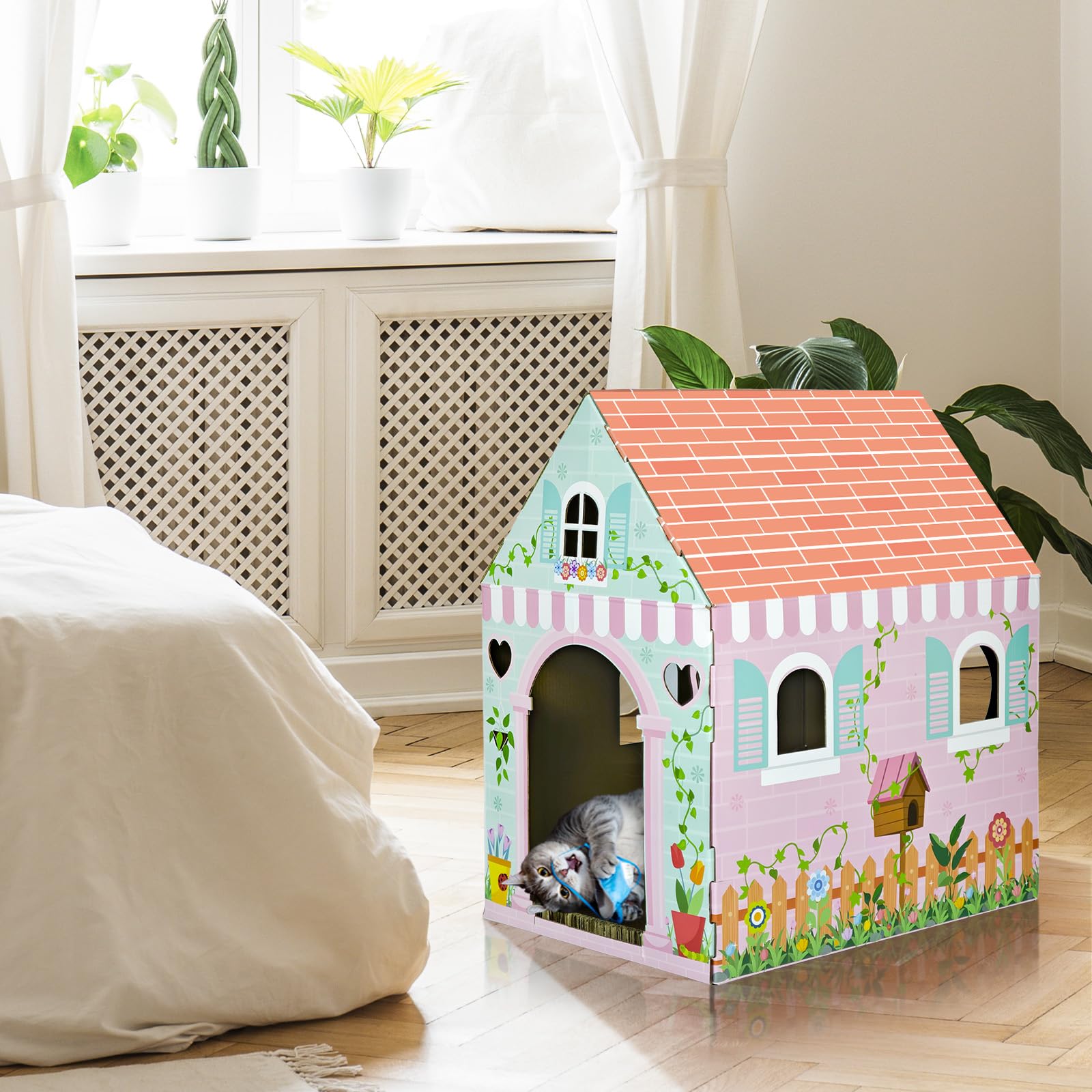 Cinrobiye versatile decor and gift-ready cat house suited for many rooms and occasions.