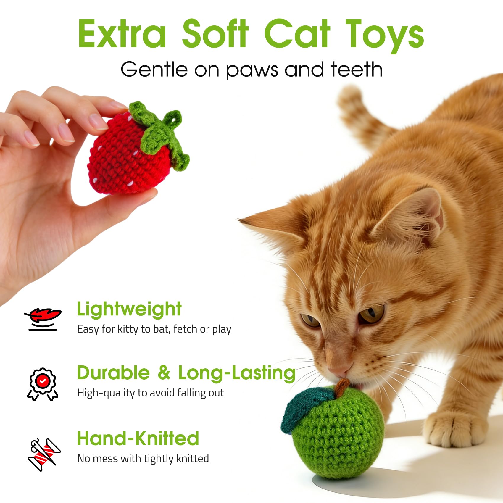 Cipsken cat toy with loop clip-ready for interactive wand play.